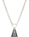 GURHAN Lancelot Dark and White Silver Chain with Pendant Necklace