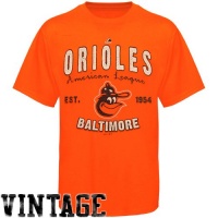 MLB Majestic Baltimore Orioles Cooperstown Barney T-Shirt - Orange MLB Majestic Baltimore Orioles Cooperstown Barney T-Shirt - Orange