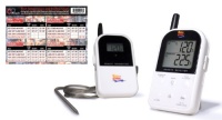 Maverick ET732 Long Range Wireless Dual 2 Probe BBQ Smoker Meat Thermometer Set With DB-Tech Meat Temperature Magnet Guide Maverick ET732 Long Range Wireless Dual 2 Probe BBQ Smoker Meat Thermometer Set With DB-Tech Meat Temperature Magnet Guide