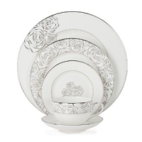 The couture designer Monique Lhuillier celebrates her first creative collaboration with Waterford Crystal with the Sunday Rose Collection. Inspired by her iconic Sunday Rose wedding gown, this formal 5-piece place setting is a sophisticated symphony of fine bone china and precious platinum details. The couture designer Monique Lhuillier celebrates her first creative collaboration with Waterford Crystal with the Sunday Rose Collection. Inspired by her iconic Sunday Rose wedding gown, this formal 5-piece place setting is a sophisticated symphony of fine bone china and precious platinum details.