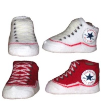 Converse Chuck Taylor Knit Booties Socks - Red Converse Chuck Taylor Knit Booties Socks - Red