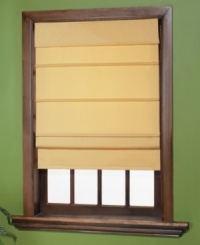 Give your room the ultimate ambiance with this stylish roman shade, featuring pure cotton canvas in an array of versatile hues. Its convenient cordless design allows you to easily adjust the shade height. Give your room the ultimate ambiance with this stylish roman shade, featuring pure cotton canvas in an array of versatile hues. Its convenient cordless design allows you to easily adjust the shade height.