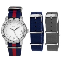 Breda Men's 8145-Navy.Set Joshua Interchangeable Canvas Band Watch Set Breda Men's 8145-Navy.Set Joshua Interchangeable Canvas Band Watch Set