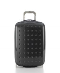 Arrive in one piece with an impact-resistant polycarbonate carry-on that protects your belongings and takes the bumps and scrapes of travel with ease. The modern design makes a sharp, dependable traveling companion that always keeps appearance up to par with interior double cross straps that hold clothes in place for wrinkle-free delivery and multiple organizer pockets for safekeeping of the essentials. 10-year warranty. Arrive in one piece with an impact-resistant polycarbonate carry-on that protects your belongings and takes the bumps and scrapes of travel with ease. The modern design makes a sharp, dependable traveling companion that always keeps appearance up to par with interior double cross straps that hold clothes in place for wrinkle-free delivery and multiple organizer pockets for safekeeping of the essentials. 10-year warranty.