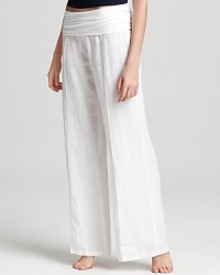 Fresh Laundry Pants - Foldover Linen Pants Fresh Laundry Pants - Foldover Linen Pants