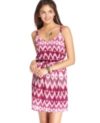 Add tribal to your style vocabulary and dare to wear the print! This belted day dress from BeBop is the chicest pick for sunny days. Add tribal to your style vocabulary and dare to wear the print! This belted day dress from BeBop is the chicest pick for sunny days.