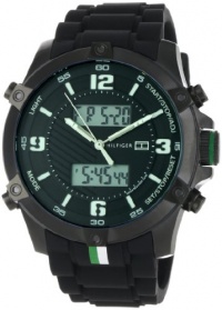 Tommy Hilfiger Men's 1790782 Sport Analog-Digital Black Ion-Plating Black Silicon Watch Tommy Hilfiger Men's 1790782 Sport Analog-Digital Black Ion-Plating Black Silicon Watch