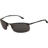 Ray-Ban RB3183 Active Lifestyle Polarized Sports Sunglasses/Eyewear - Shiny Black/Gray / Size 63mm