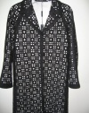 Elie Tahari Black Janna Coat Size Xs