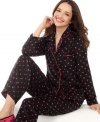 Cuteness to rival the comfiness. Charter Club decked out these indulgently soft and silky lightweight mink fleece pajamas with prints you'll love all winter long.