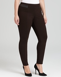 Cut a sleek silhouette in these MICHAEL Michael Kors Plus pants rendered with a hint of stretch for a slimming fit. Cut a sleek silhouette in these MICHAEL Michael Kors Plus pants rendered with a hint of stretch for a slimming fit.