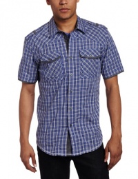 Marc Ecko Cut & Sew Men's Barbour Short Sleeve Shirt Marc Ecko Cut & Sew Men's Barbour Short Sleeve Shirt