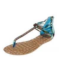 The tropics are a'waiting. The chic heel back and decorative embellished thong strap on the Laken by XOXO will have you counting down the days 'til you and warm, sunny days meet again. The tropics are a'waiting. The chic heel back and decorative embellished thong strap on the Laken by XOXO will have you counting down the days 'til you and warm, sunny days meet again.