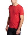 Hugo Boss Men's Orange Short Sleeve Crew Neck Tee, Red, Medium