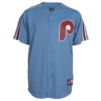 MLB Philadelphia Phillies 1980 Cooperstown Short Sleeve Synthetic Replica Baseball Jersey Men's MLB Philadelphia Phillies 1980 Cooperstown Short Sleeve Synthetic Replica Baseball Jersey Men's