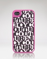 All hands on tech with this Juicy Couture iPhone case crafted of silicone - it's sure to keep your digital device looking chic. All hands on tech with this Juicy Couture iPhone case crafted of silicone - it's sure to keep your digital device looking chic.