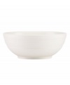 Elegance comes easy with this pasta bowl from kate spade new york's Fair Harbor white dinnerware. Durable stoneware in a milky white hue is half glazed, half matte and totally timeless.