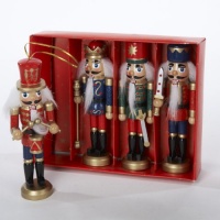 Kurt Adler Wooden Nutcracker Ornament 4-Piece Box Set, 5-Inch Kurt Adler Wooden Nutcracker Ornament 4-Piece Box Set, 5-Inch