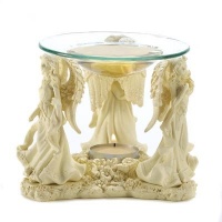 Gifts & Decor Angelic Trio Candle Holder Oil Warmer Home Fragrance Gifts & Decor Angelic Trio Candle Holder Oil Warmer Home Fragrance