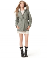 Park-a it right here! American Rag's got the outerwear look of the season, complete with toasty faux-fur trim! Park-a it right here! American Rag's got the outerwear look of the season, complete with toasty faux-fur trim!