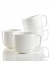 Set 5-star standards for your table with sleek mugs from Hotel Collection. Balancing a delicate look and exceptional durability, this translucent dinnerware is designed to cater virtually any occasion. Complements Link and Bone China dishes.