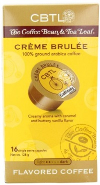 CBTL Crème Brulee Coffee Capsules By The Coffee Bean & Tea Leaf, 16-Count Box CBTL Crème Brulee Coffee Capsules By The Coffee Bean & Tea Leaf, 16-Count Box