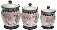 Certified International Marche De Fleurs 3-Piece Canister Set, 88-Ounce Certified International Marche De Fleurs 3-Piece Canister Set, 88-Ounce
