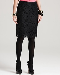 A dramatic take on a classic silhouette, this Lilly Pulitzer skirt pairs decadent lace with delicate scalloped trim for an effortlessly romantic look. A dramatic take on a classic silhouette, this Lilly Pulitzer skirt pairs decadent lace with delicate scalloped trim for an effortlessly romantic look.