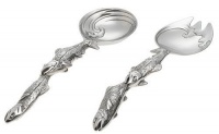 Arthur Court Fish 2-Piece Salad Serving Set Arthur Court Fish 2-Piece Salad Serving Set