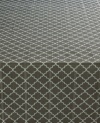 Design your dining area around the Buzzing About tablecloth. A classic ogee pattern and tonal stripes in steel gray add graphic appeal to any setting. From Waverly.