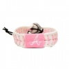 MLB Atlanta Braves Pink Baseball Bracelet