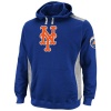 MLB Majestic New York Mets Catcher Fleece Hoodie - Royal Blue/Ash