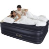 2012 Improved Model Intex Comfort Rest Deluxe Raised Queen Airbed Air Mattress Bed w/ Built-in AC Pump