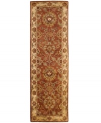Rich with color and refined floral motifs, this Nourison area rug offers luxury for any space. Soft, durable wool is tufted by hand and herbal-washed for a beautiful, heirloom-quality texture and sheen. Rich with color and refined floral motifs, this Nourison area rug offers luxury for any space. Soft, durable wool is tufted by hand and herbal-washed for a beautiful, heirloom-quality texture and sheen.