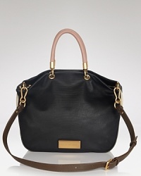 A favorite MARC BY MARC JACOBS satchel gets even hotter to handle in coolly colorblocked leather. Its two for one silhouette give this bag an unexpected versatility. A favorite MARC BY MARC JACOBS satchel gets even hotter to handle in coolly colorblocked leather. Its two for one silhouette give this bag an unexpected versatility.