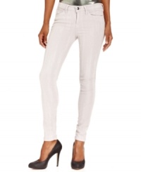 In a tie-dye print and white wash, these GUESS skinny jeans hit the colored-denim trend on the mark! In a tie-dye print and white wash, these GUESS skinny jeans hit the colored-denim trend on the mark!