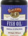 Barlean's Organic Oils Fresh Catch Fish Oil, Orange Flavor,  250-Softgels / 1000 mg each