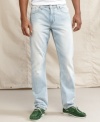 Step into spring with a pair of light-wash jeans from Tommy Hilfiger.