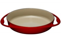 Le Creuset Enameled Cast-Iron 9-3/4-Inch Round Tarte Tatin Pan, Cherry Le Creuset Enameled Cast-Iron 9-3/4-Inch Round Tarte Tatin Pan, Cherry