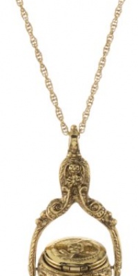 1928 Jewelry Vintage-Inspired Collection Rotating Locket Trio Long Necklace 1928 Jewelry Vintage-Inspired Collection Rotating Locket Trio Long Necklace