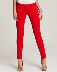 With a bold burst of color and skinny silhouette, these MICHAEL Michael Kors Petites jeans are a guaranteed standout. Nude heels set the sleek style aflame. With a bold burst of color and skinny silhouette, these MICHAEL Michael Kors Petites jeans are a guaranteed standout. Nude heels set the sleek style aflame.