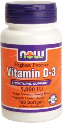 NOW Foods Vitamin D3 5000 Iu, 120-Softgels NOW Foods Vitamin D3 5000 Iu, 120-Softgels