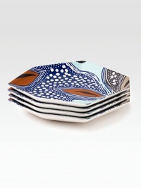 This porcelain design adds instant style to any tabletop, featuring a bold, exotic print for which Diane is known. From the Graphic Batik Cobalt CollectionSet of 4Porcelain7L X 7W X 1HMicrowave- & dishwasher-safeImported This porcelain design adds instant style to any tabletop, featuring a bold, exotic print for which Diane is known. From the Graphic Batik Cobalt CollectionSet of 4Porcelain7L X 7W X 1HMicrowave- & dishwasher-safeImported