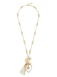 GUESS Gold-Tone Heart Charm Necklace, GOLD GUESS Gold-Tone Heart Charm Necklace, GOLD