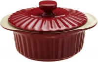 Good Cook 1.5 Quart Ceramic Covered Casserole, Red Good Cook 1.5 Quart Ceramic Covered Casserole, Red