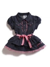 GUESS Belted Dress with Bloomers Set, INDIGO (3/6M) GUESS Belted Dress with Bloomers Set, INDIGO (3/6M)