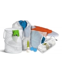 It's a wash! Everything you need to clean comes in one easy-to-use kit that takes dirty clothes from start to flawless finish. Including everything from a hamper to dryer balls to a lint roller, this comprehensive set keeps you clean and crease-free. It's a wash! Everything you need to clean comes in one easy-to-use kit that takes dirty clothes from start to flawless finish. Including everything from a hamper to dryer balls to a lint roller, this comprehensive set keeps you clean and crease-free.