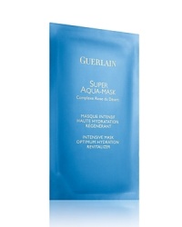 Six Intensive MasksOptimum Hydration, Revitalizer Enriched with Desert Rose Flower Complex, and as many active ingredients as 30 ML of Super Aqua Serum. This mask delivers all the effectiveness of an intense moisturizing anti-aging bath for the skin. Super Aqua Sheet Mask comes in the form of six silky sheets to apply on a perfectly cleansed face. Six Intensive MasksOptimum Hydration, Revitalizer Enriched with Desert Rose Flower Complex, and as many active ingredients as 30 ML of Super Aqua Serum. This mask delivers all the effectiveness of an intense moisturizing anti-aging bath for the skin. Super Aqua Sheet Mask comes in the form of six silky sheets to apply on a perfectly cleansed face.