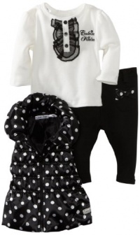 Calvin Klein Baby-girls Newborn Vest with Long Sleeve Tee And Pant, Assorted, 0-3 Months Calvin Klein Baby-girls Newborn Vest with Long Sleeve Tee And Pant, Assorted, 0-3 Months
