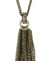 Juicy Couture Briolette Grapefruit Tassel Necklace